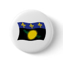 Guadeloupe Flag Button