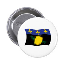 Guadeloupe Flag Button