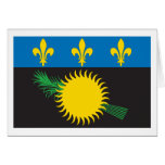 Guadeloupe Flag Greeting Card