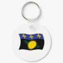 Guadeloupe Flag Keychain