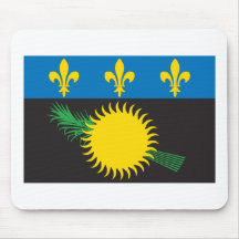 Guadeloupe Flag Mousepad