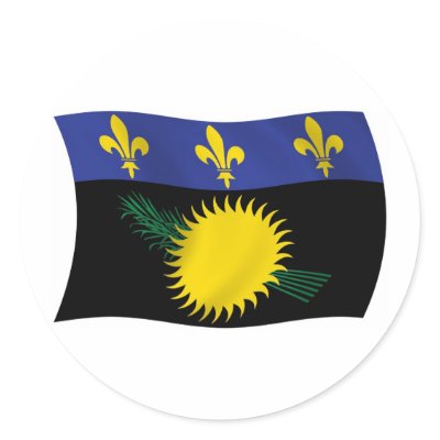 Guadeloupe Flag Sticker by LivingFlags2