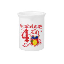 Guadeloupe For Life Beverage Pitcher