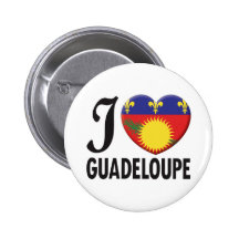 Guadeloupe Love Pinback Button