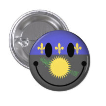 Guadeloupe Smiley Button
