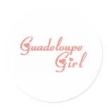 Guadeloupe Round Stickers