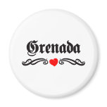 Guadeloupe Tattoo Style magnets