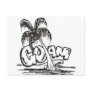 guam b&w post card