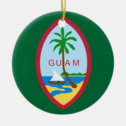 guam coat of arms christmas ornaments zazzle guam coat of arms christmas ornaments zazzle