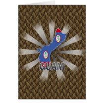 Guam Flag Map 2.0 Card