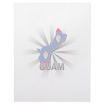 Guam Flag Map 2.0 Custom Letterhead