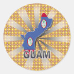 Guam Flag Map 2.0 Sticker