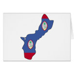 Guam flag map cards