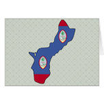 Guam Flag Map full size cards
