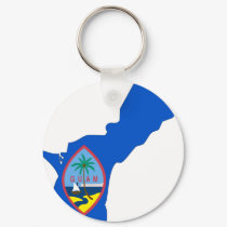 Guam Flag Map keychains