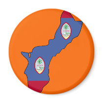 Guam flag map magnets