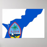 Guam Flag Map Print