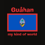 Guam Flag Map Text Ladies Baby Doll