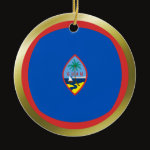 Guam Fisheye Flag Ornament