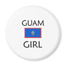 GUAM GIRL REFRIGERATOR MAGNET