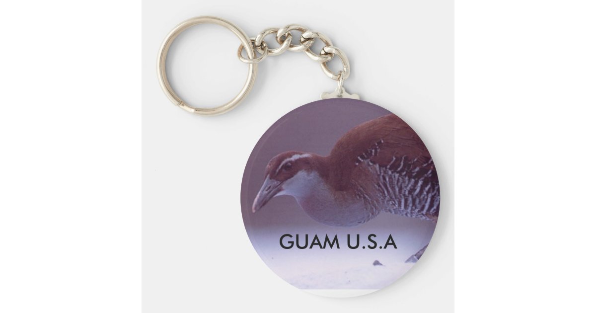 Guam Koko bird key chain Zazzle