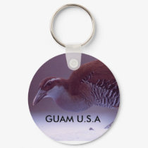 Guam Koko bird key chain keychains