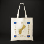 Guam Map Flag Border Bag