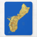 Guam Map Mousepad by FlagAndMap Guam Map Mousepad