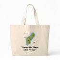 guam-map, "Theres No Place Like Home" bags
