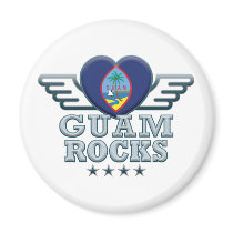 Guam Rock v2 Refrigerator Magnet
