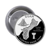 Guam state quarter button