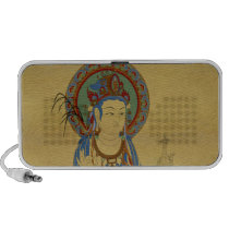 Guan Yin Buddha Doodle Speaker Bamboo Backgr speakers