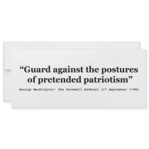 Guard Against the Postures of Pretended Patriotism Invitation