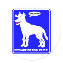 GUARD DOG-13 ROUND STICKERS