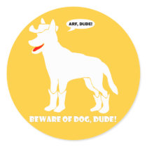 GUARD DOG-5 ROUND STICKERS