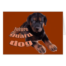 Guard Dog Puppy Card