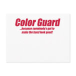 guard looks good postcard