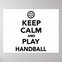Guarde el balonmano de la calma y del juego impresiones