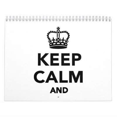 Guarde la calma y calendario de pared Guarde la calma y calendario de pared