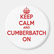 GUARDE LA CALMA Y CUMBERBATCH ENCENDIDO IMÁN