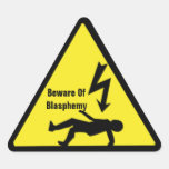 Guárdese del pegatina de la blasfemia