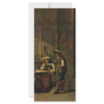 Guardhouse With Soldiers Playing Cards By Duck Jac Rack Card