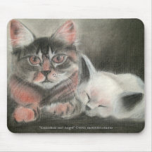 Guardian and Angel Mousepad