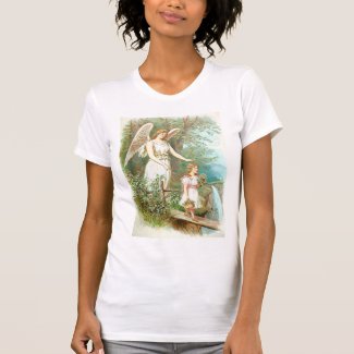 Guardian Angel And Girl T Shirts