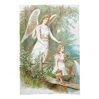 Guardian Angel And Girl Towel