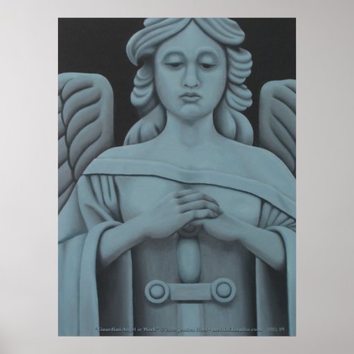 Guardian Angel at Work Print Zazzle