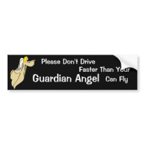 Guardian Angel Bumper Sticker bumper stickers by malibuitalian Guardian Angel Bumper Sticker bumper stickers