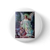 GUARDIAN ANGEL c. 1900 Pinback Buttons