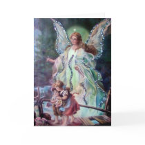 GUARDIAN ANGEL c. 1900 Greeting Cards