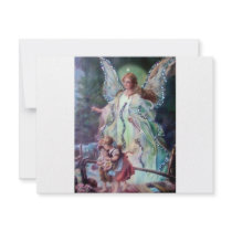 GUARDIAN ANGEL c. 1900 Announcement